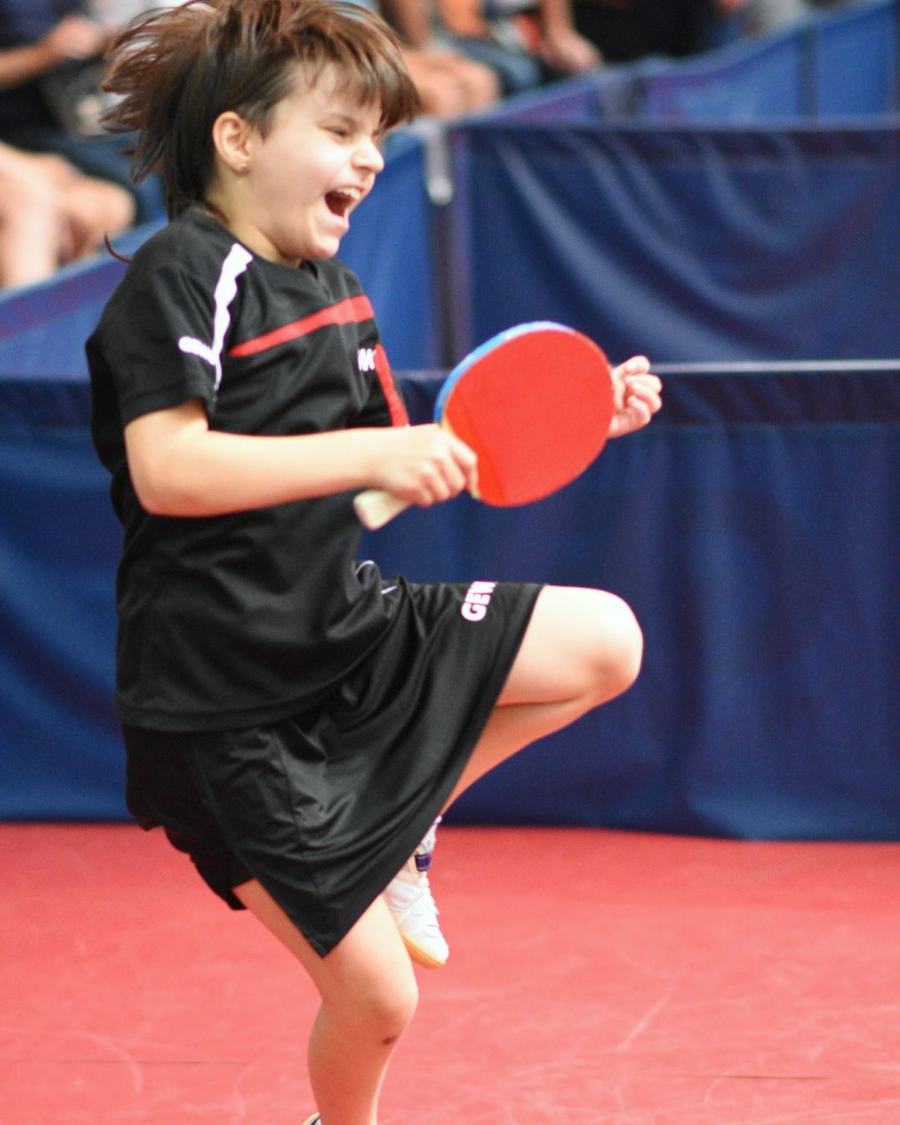 Nikolina Stanić slavi osvojen poen na turniru